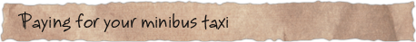 Paying for your minibus taxi