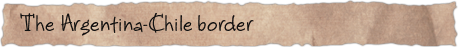 The Argentina-Chile border