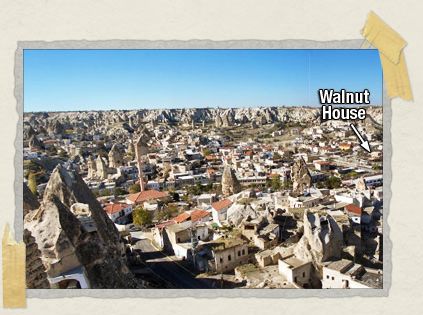 'GÃ¶reme, nestled in the heart of Cappadocia. Pretty cool, huh?