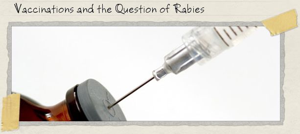 Vaccinations and the Question of Rabies Vaccinations and the Question of Rabies