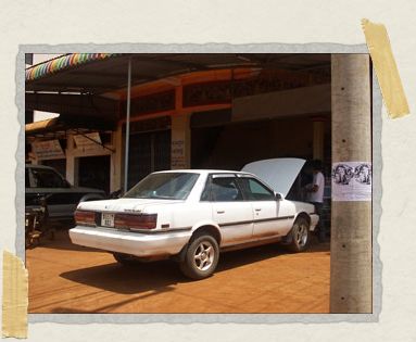 'Our white Toyota Camry in all its glory