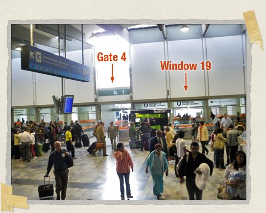 'Window 19, located next to Gate 4