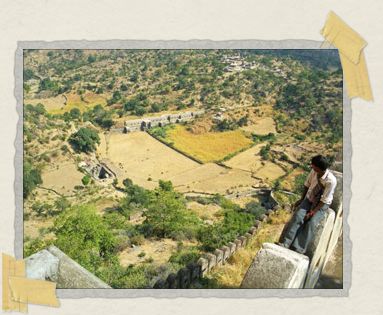 'The walls of the fort snake off into the distance
