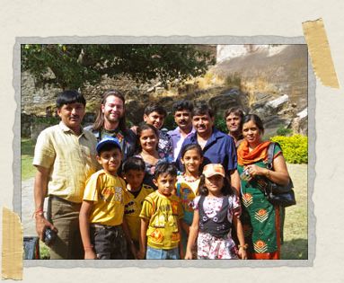 'This adorable family from the state of Gujarat in India were tourists too and asked Tim to pose for a family photo with them