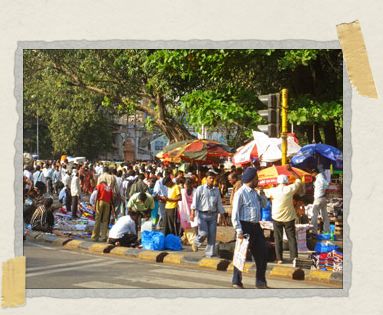 'Just your average walk to the train station in Mumbai: a bit crowded, very colorful, and always an adventure