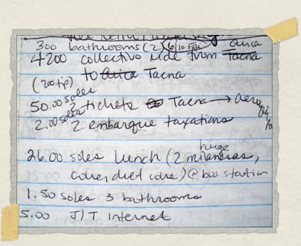 'Notebook entry for June 10, 2005