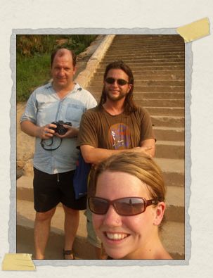 'The three musketeers: sweating and smiling in Luang Prabang, Laos