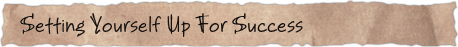 Setting Yourself Up For Success