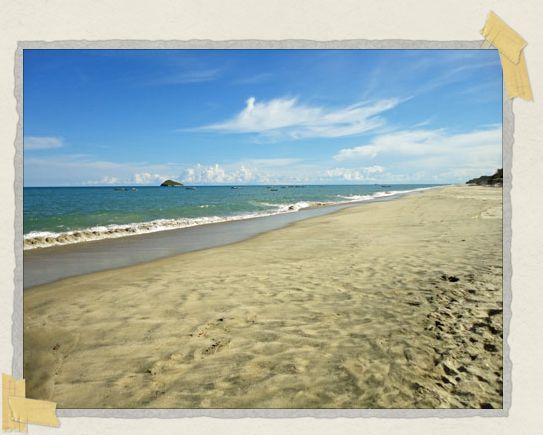 'The magnificent white-powder beach of Santa Clara