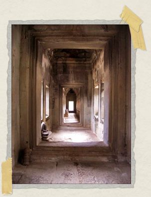 'The long, winding tunnels of Angkor Wat