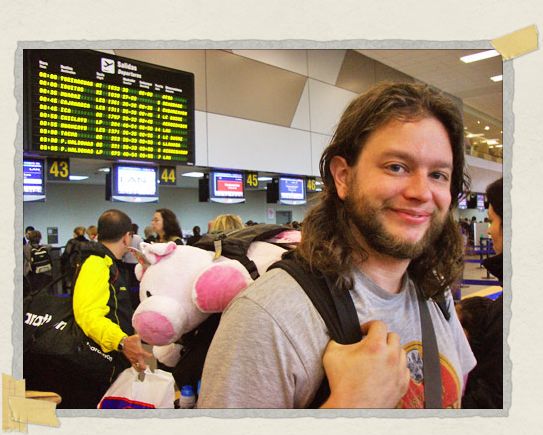 'Señorita Pig on her first (and only) international voyage