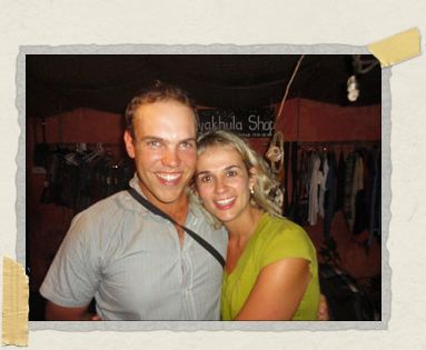 'Bubbly honeymooners Paul and Marina
