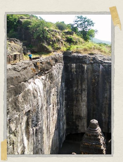 'Jessica stands atop the mighty Kailasa temple