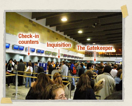 'The Gatekeeper and Inquisition lie between you and checking in