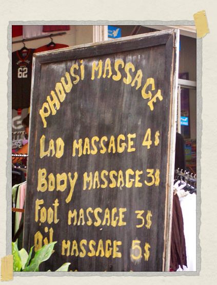 'Phousi massage? Oh my!