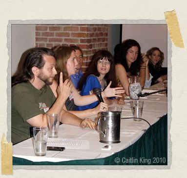 'Your two traveling hedgehogs speaking at the Meet, Plan, Go conference in Boston last month. We're not exactly sure what Tim's doing with his finger here.