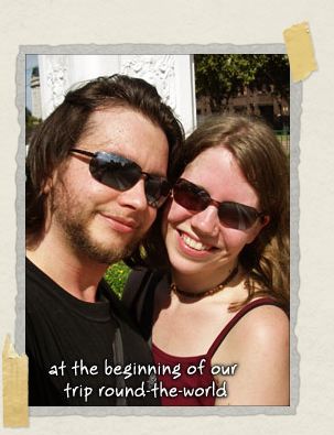 'In Buenos Aries, at the beginning of our trip