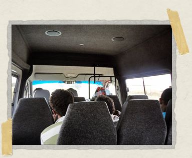 'Our posh minibus taxi from Jozi to Rustenburg, at a fraction the cost of a regular bus