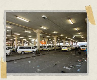 'Park Central taxi rank in Joburg: from here you can cheaply get virtually anywhere in town