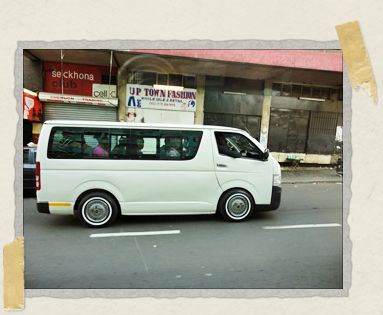 'Flagging down a minibus taxi is an acquired skill