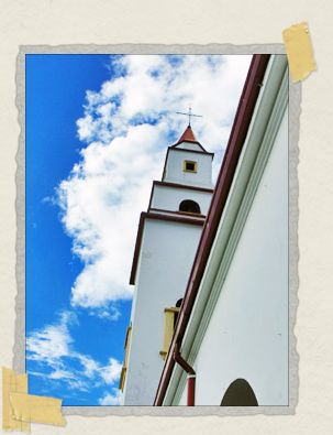 'The church on top of the mountain is viewable from the streets of Bogota too