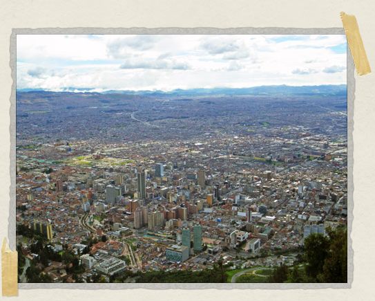 'I don't think we realized how massive Bogota actually was until we had this vantage point from the top of Monserrate