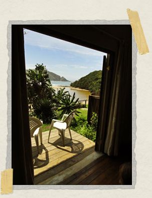 'The view from our room at Port St. Johns