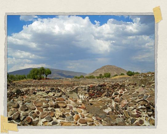 'Another view of the Pyramid of the Sun